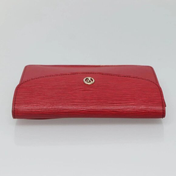 LOUIS VUITTON Epi Montagne 20 Clutch Bag Red LV - Picture 5 of 16